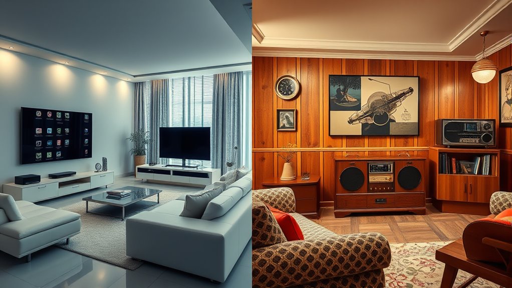 living room evolution through technology