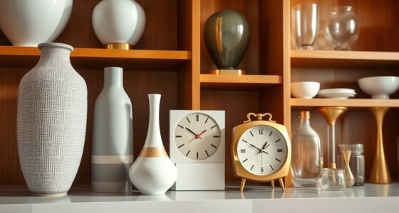 mid century ceramic clock collectibles