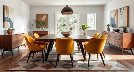 mid century modern dining