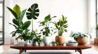mid century modern houseplants