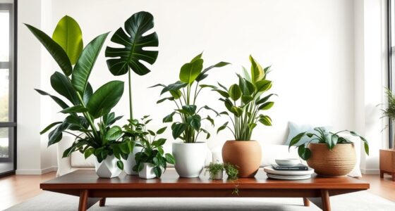 mid century modern houseplants