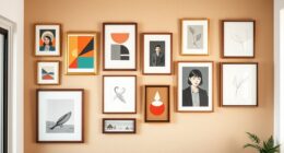 mid century vintage art arrangement