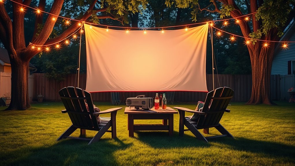 outdoor retro movie nights