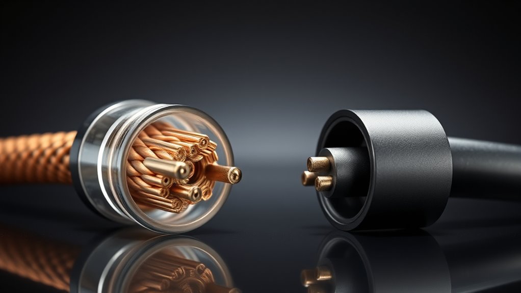 quality cables ensure clear sound