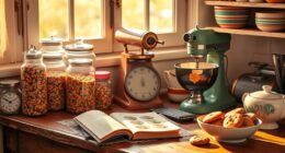 retro baking station decor