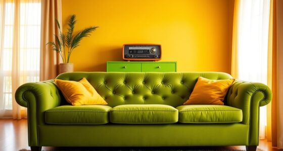 retro colors evoke nostalgia