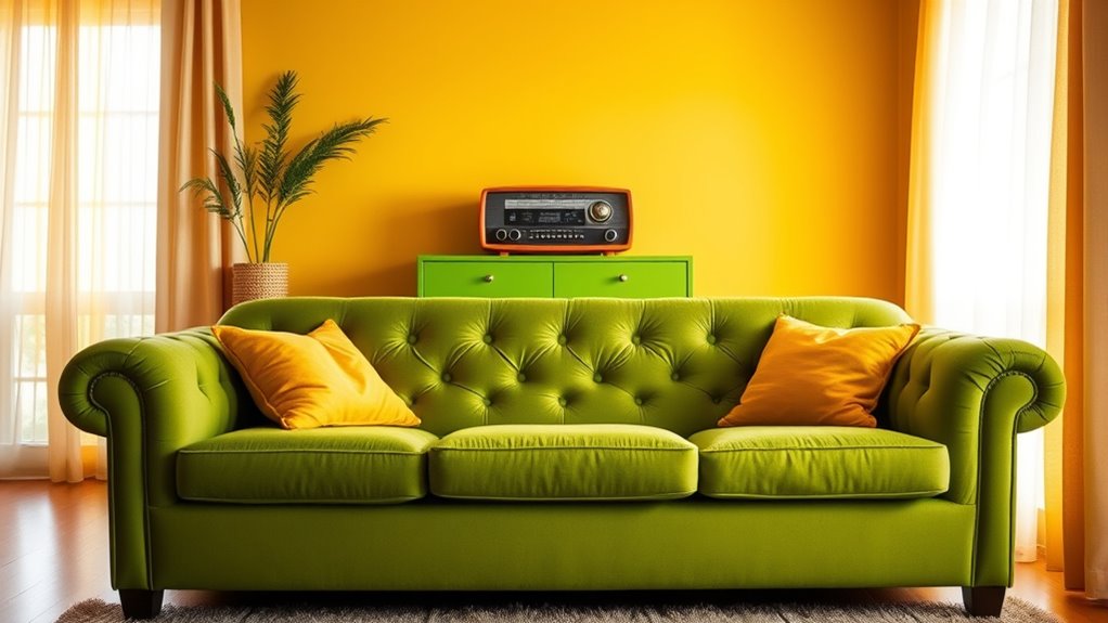 retro colors evoke nostalgia