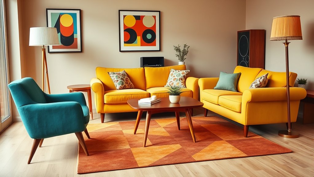 retro furniture arrangement principles