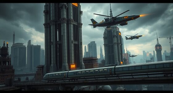 retro futuristic diesel and atomic