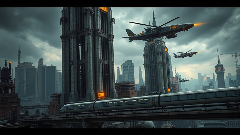 retro futuristic diesel and atomic