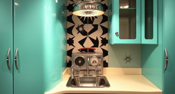 retro futuristic kitchen design