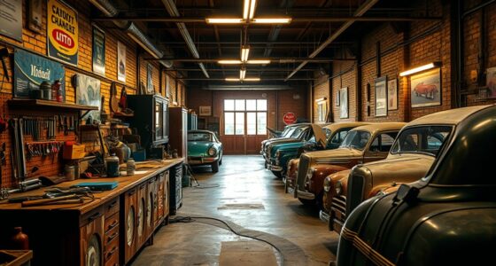 retro garage repair shop