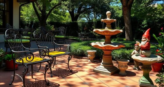 retro garden decor collection