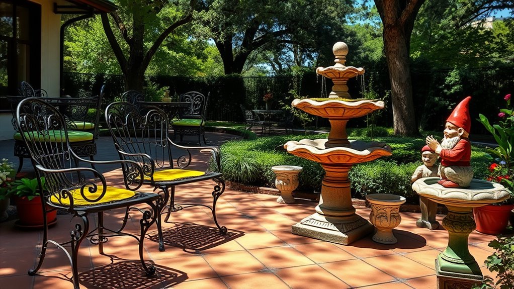 retro garden decor collection