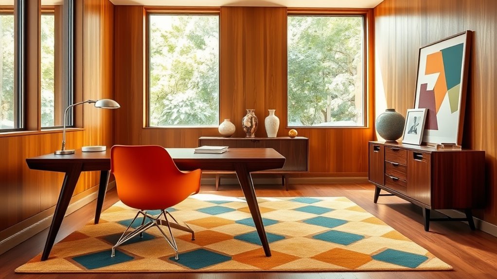 retro inspired workspace design