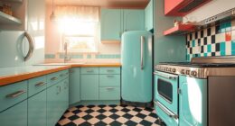 retro kitchens influence tiny house styles