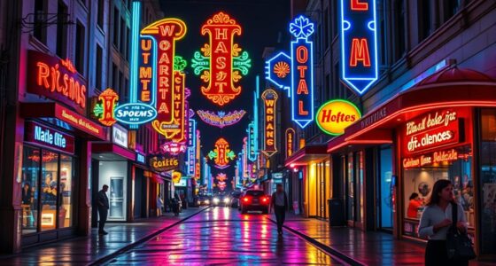 retro neon sign evolution