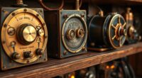 retro steampunk audio decor