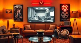screen inspired retro interiors