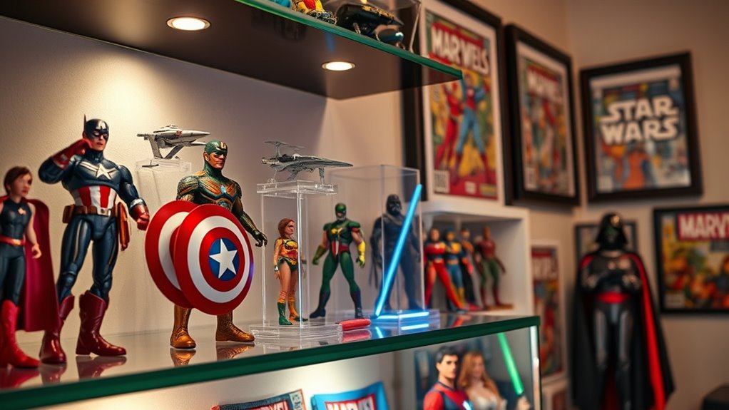 showcase collectibles as art