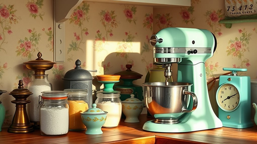 showcase vintage mixer decor