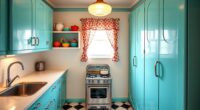 small retro kitchenette design