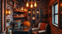 steampunk apartment small space