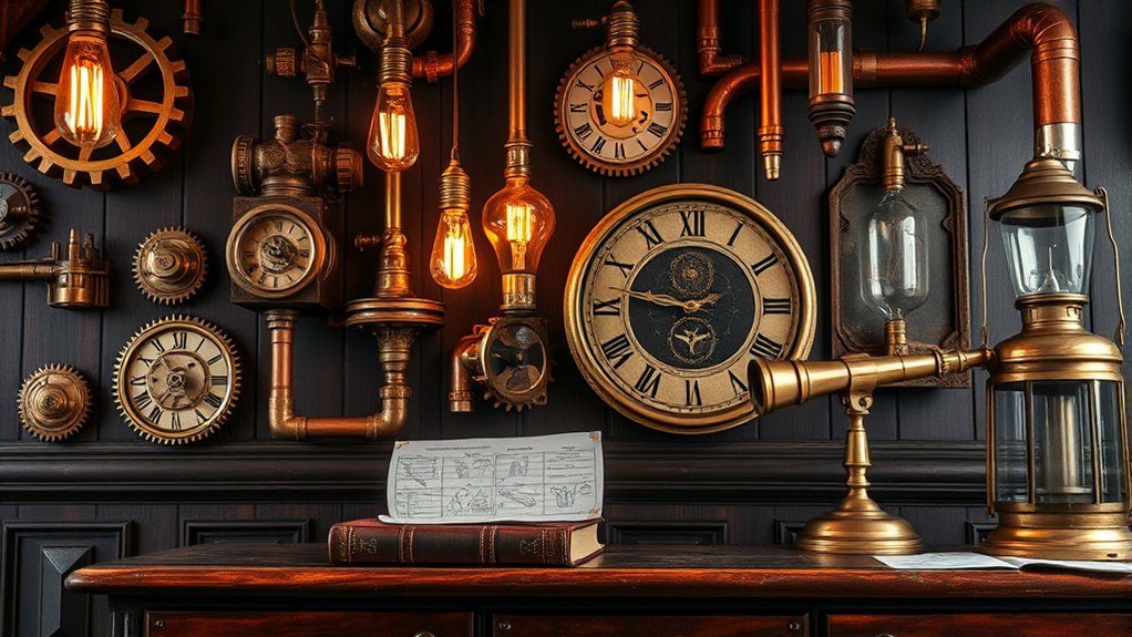 victorian inspired steampunk decor