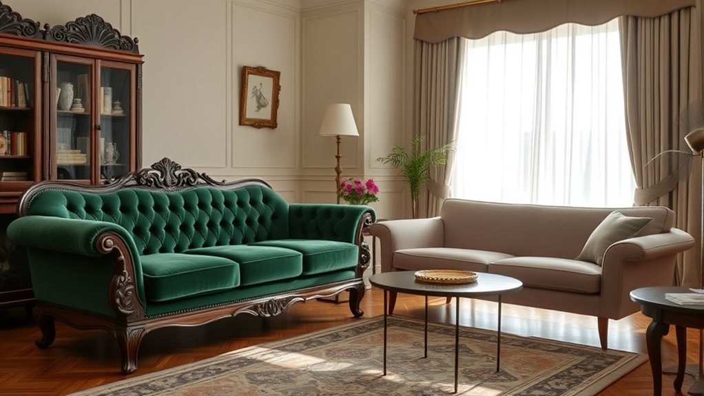 vintage couch style balance