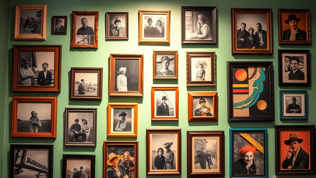 vintage frames and color harmony