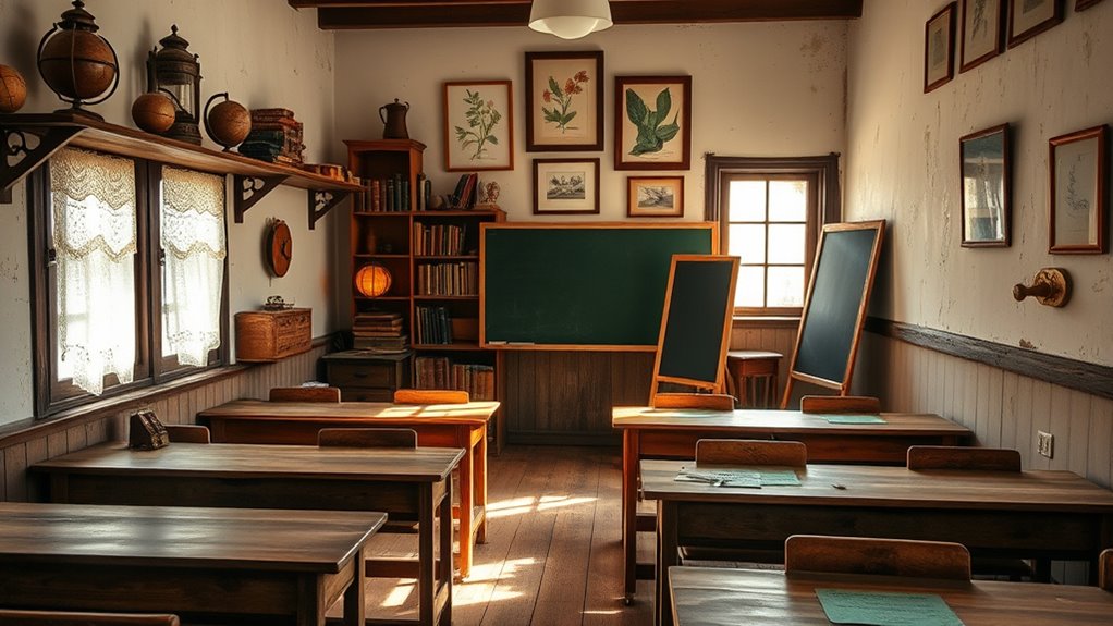 vintage homeschool classroom design