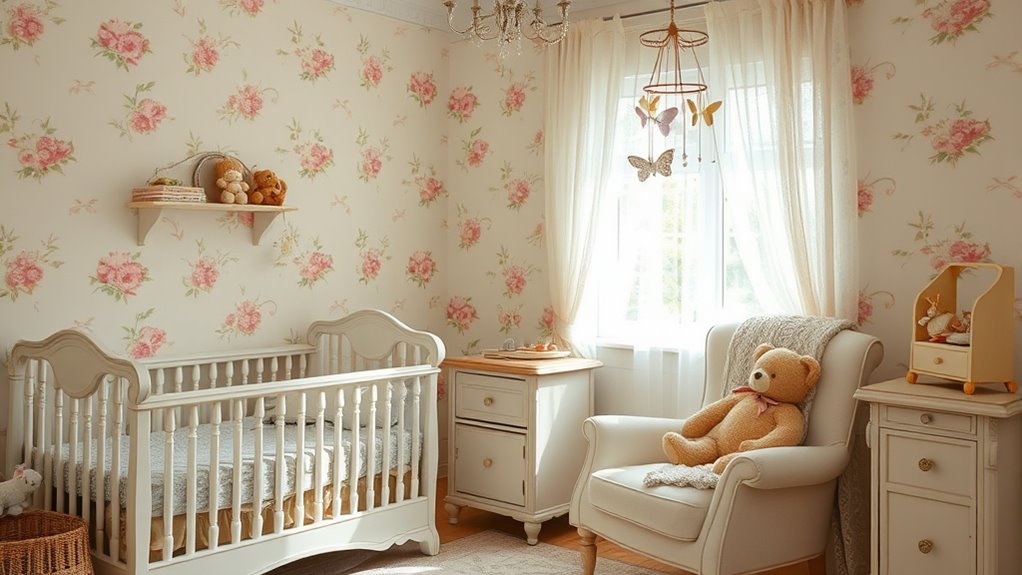 vintage inspired baby nursery