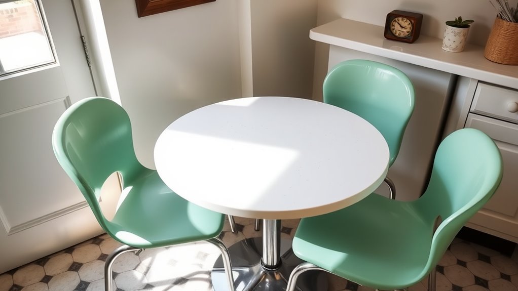 vintage inspired space saving dining