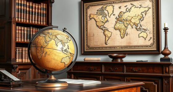 vintage map decor elegance