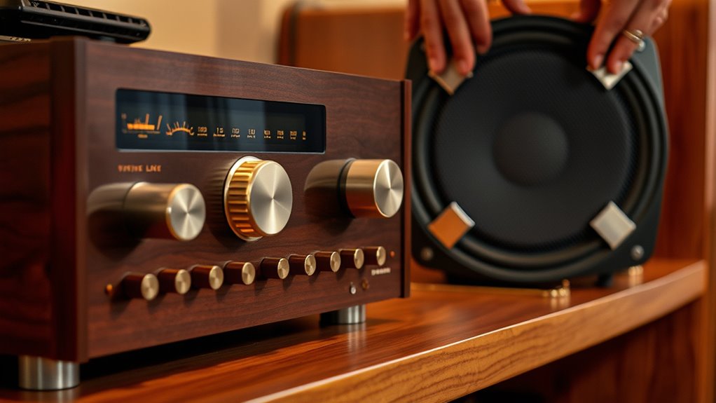 vintage system subwoofer setup