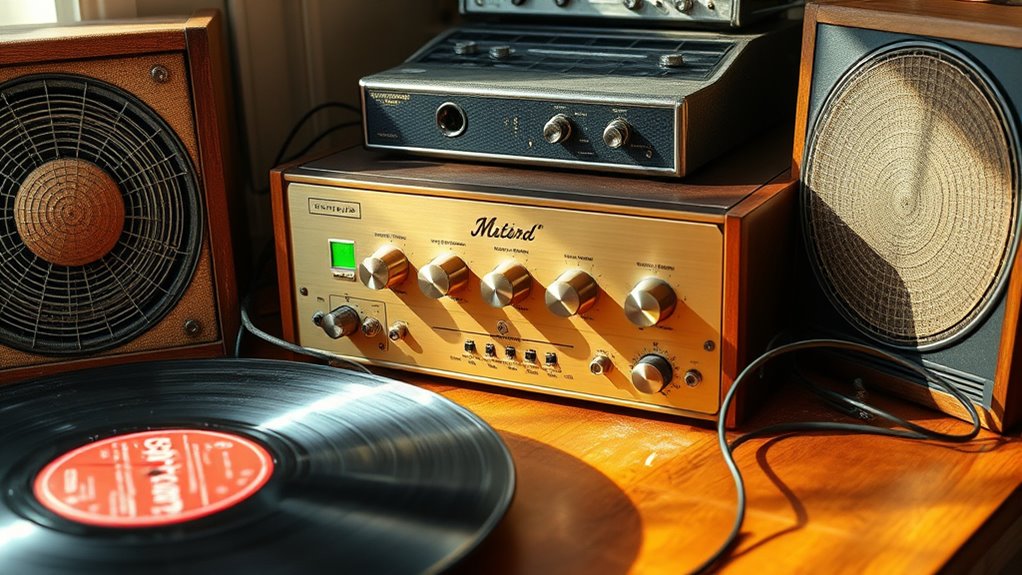 vintage tube amp setup