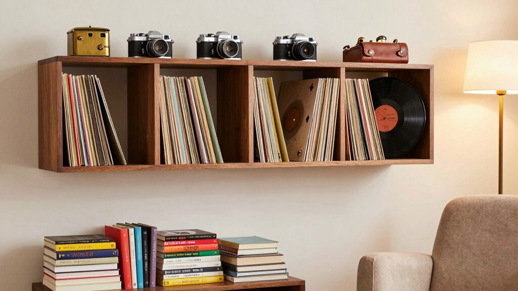arrange collectibles for display