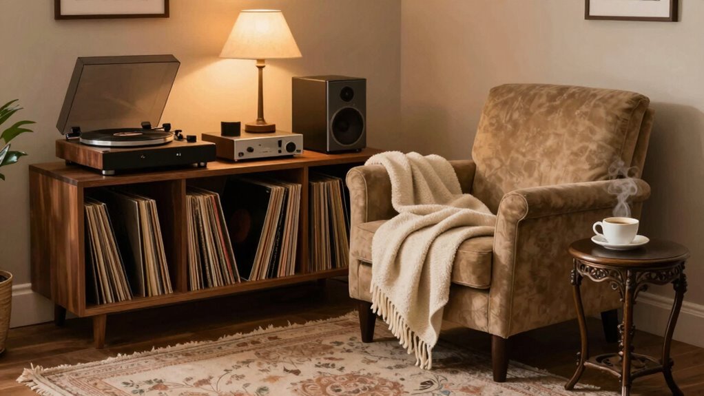 audiophile collector reading nook