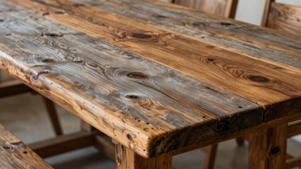 authentic reclaimed wood surfaces