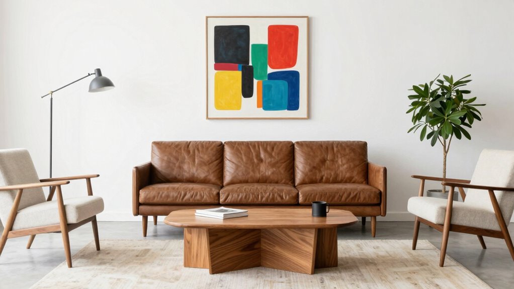 balanced furniture and lighting