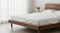 calm walnut bed style