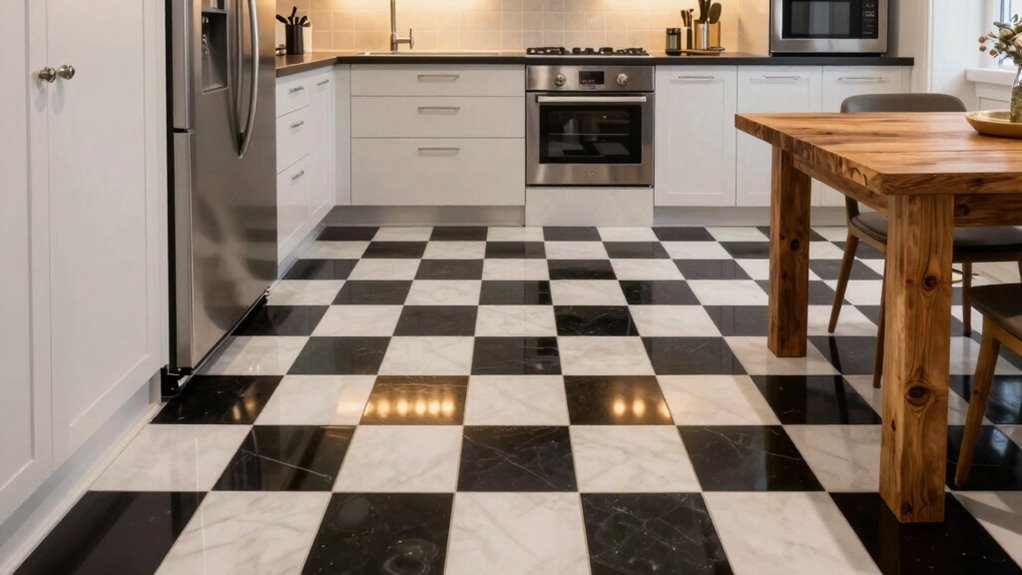 checkerboard floors versatile style