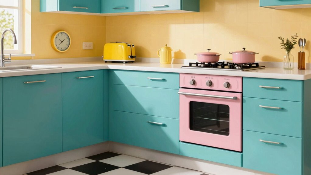 classic retro kitchen colors