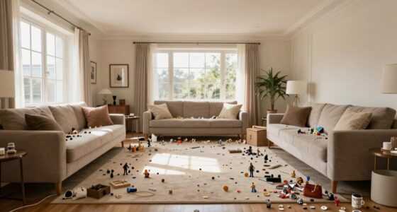 clutter overwhelms spaciousness