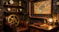 comfortable steampunk living spaces