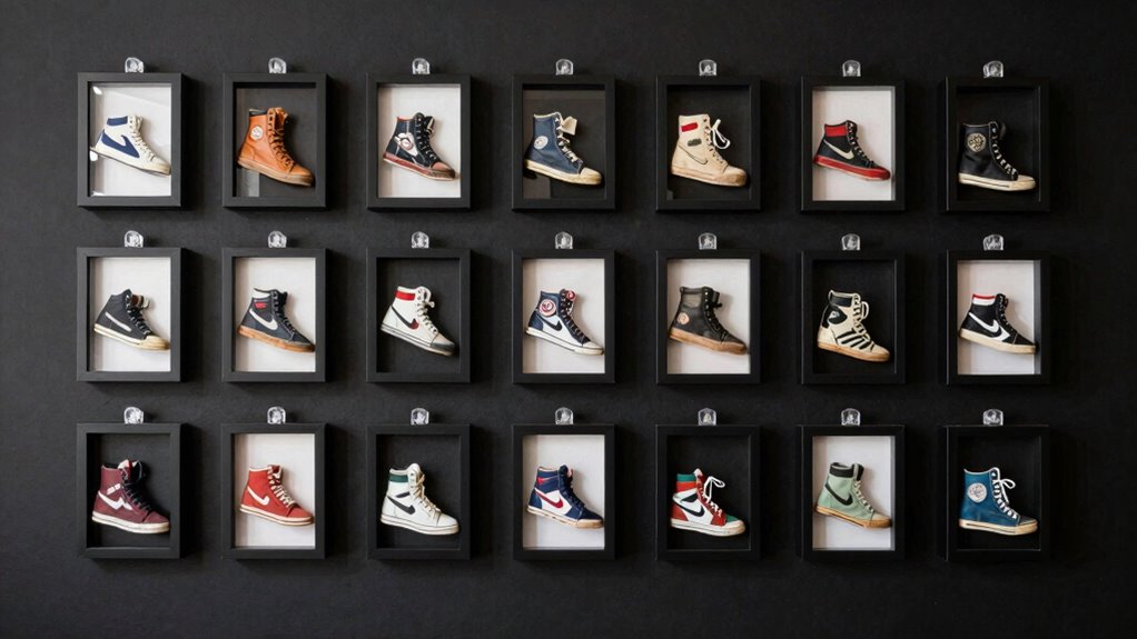curated organized illuminated display