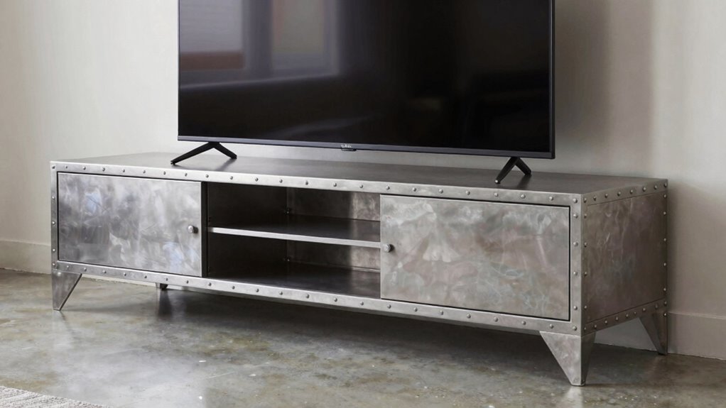 durable industrial media stands