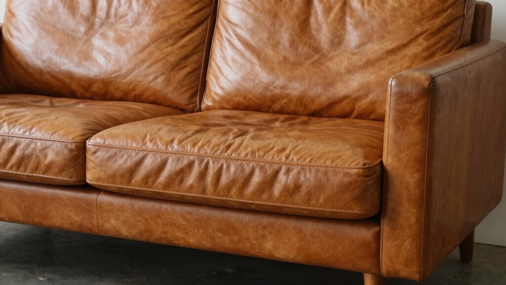 elegant aged leather comfort