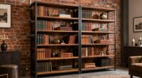 elegant mixed material shelving