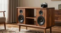 elegant walnut bookshelf speakers